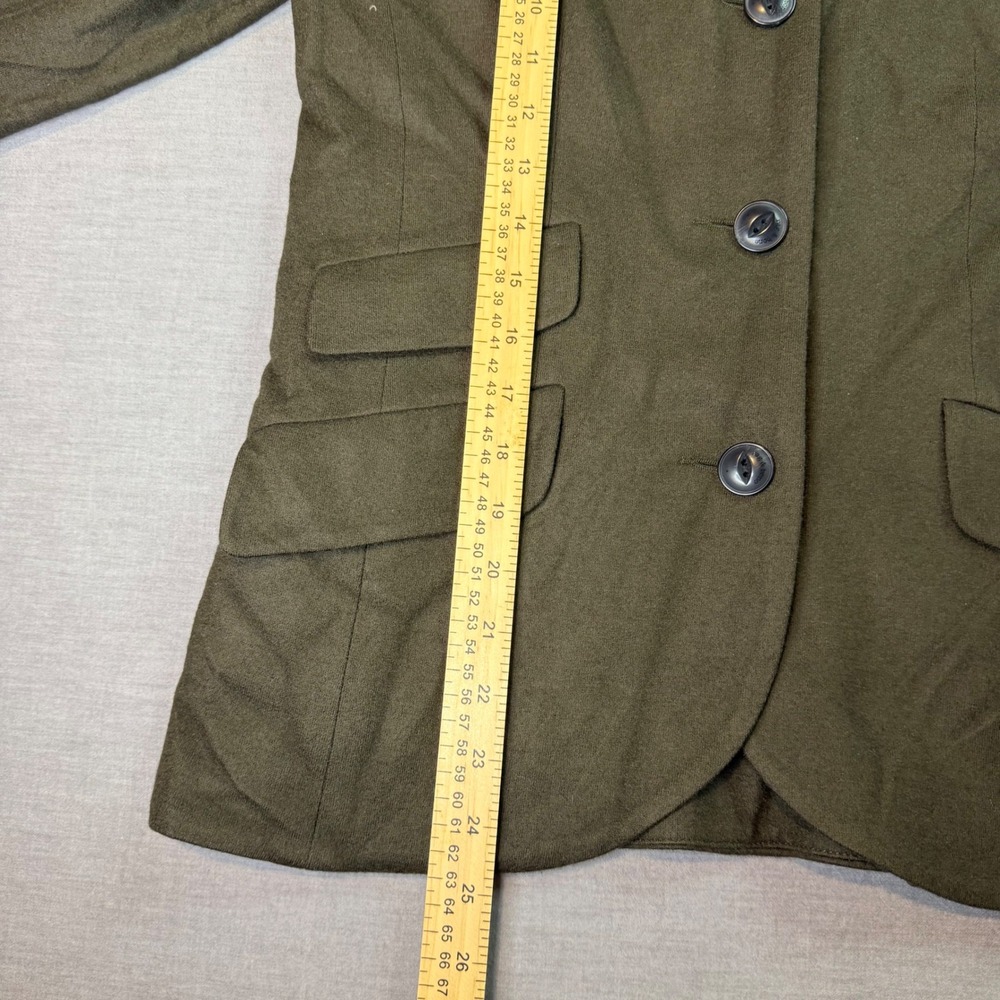 rag & bone Wool Blazer Womens 6 Olive Green Excellent Military Utility Jacket - Picture 4 of 14
